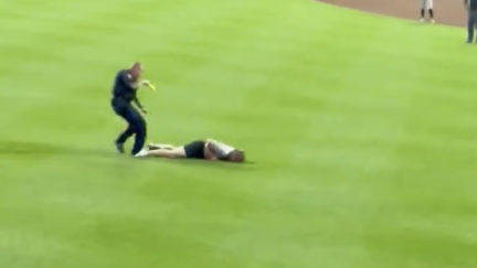 Fan gets tased at Cincinnati Reds game